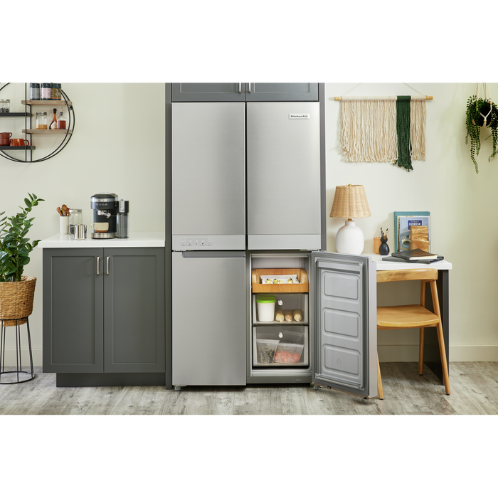 Kitchenaid KRQC506MPS -  36-inch wide Counter-Depth 4-Door Refrigerator