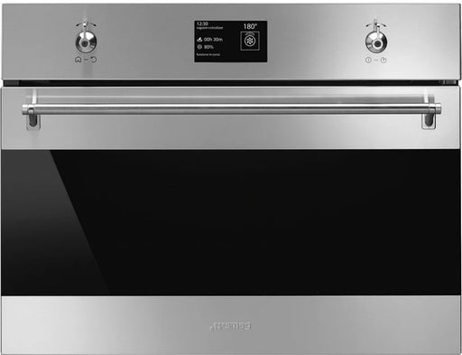 Smeg Classic SFU4302VCX 24" Fingerprint Proof Stainless Steel Electric Steam Oven