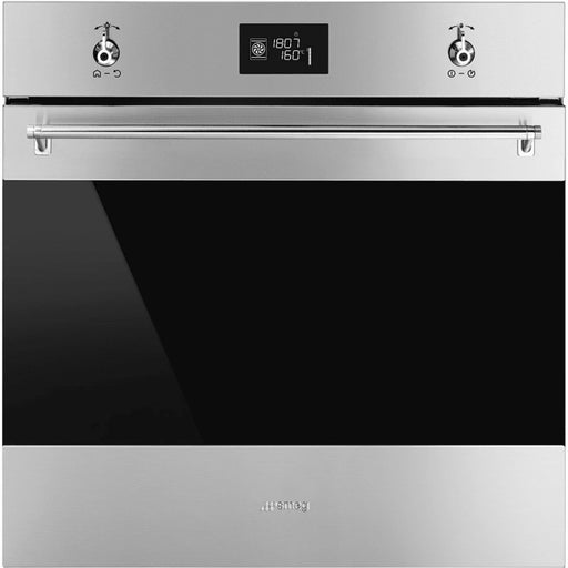 Smeg Classic SFU6302TVX 24" 2.54 Cu. Ft. Combination True Convection Electric Wall Oven