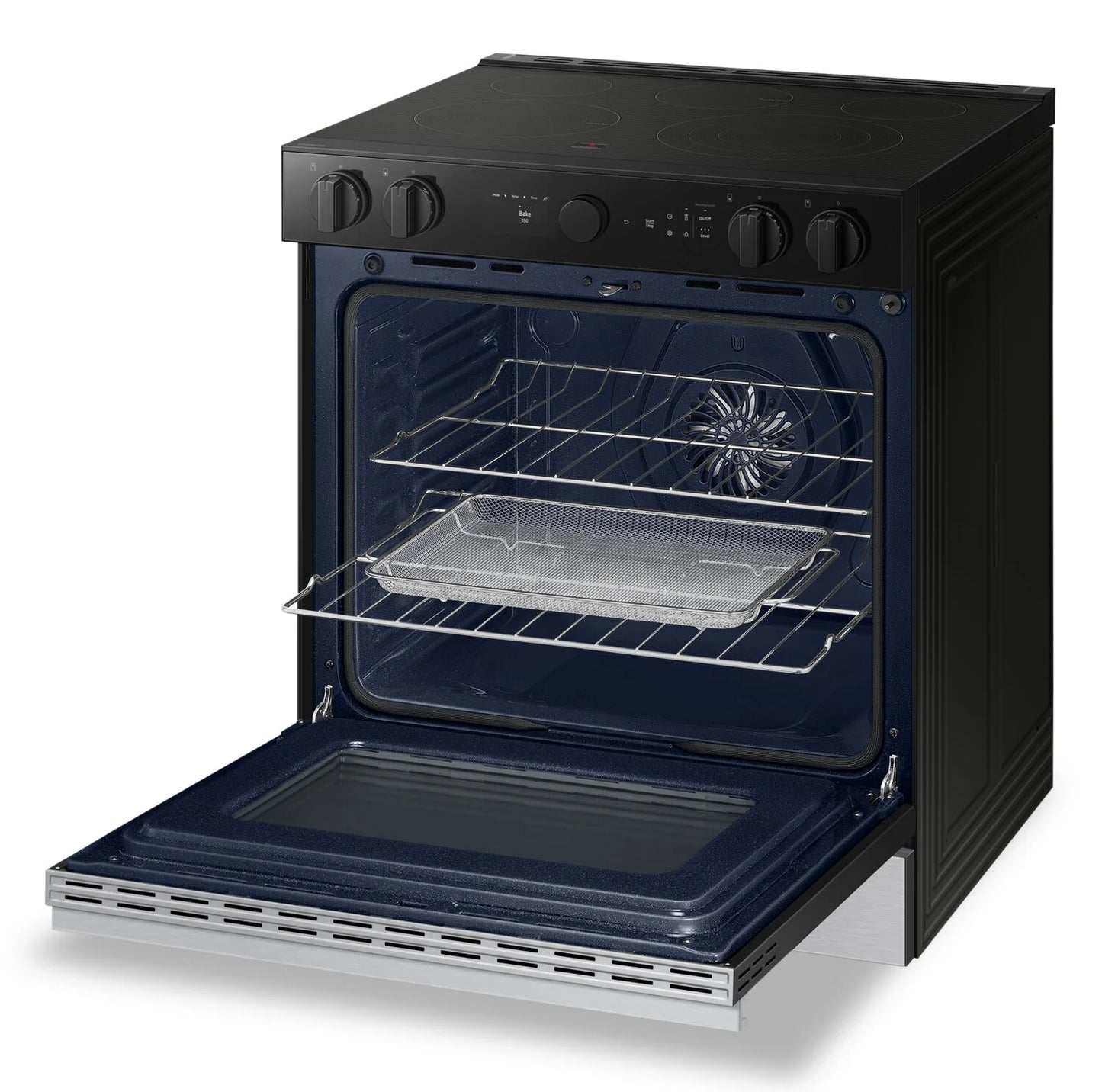 Samsung NSE6DG8700SRAC Bespoke 6.3 Cu. Ft. Electric Range with Oven Camera - Fingerprint Resistant Stainless Steel