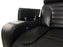 BonnyLynn Cinema Collection Chair 40" Black Genuine Leather Power Reclining Massage Chair with Power Headrest and Heated Seat