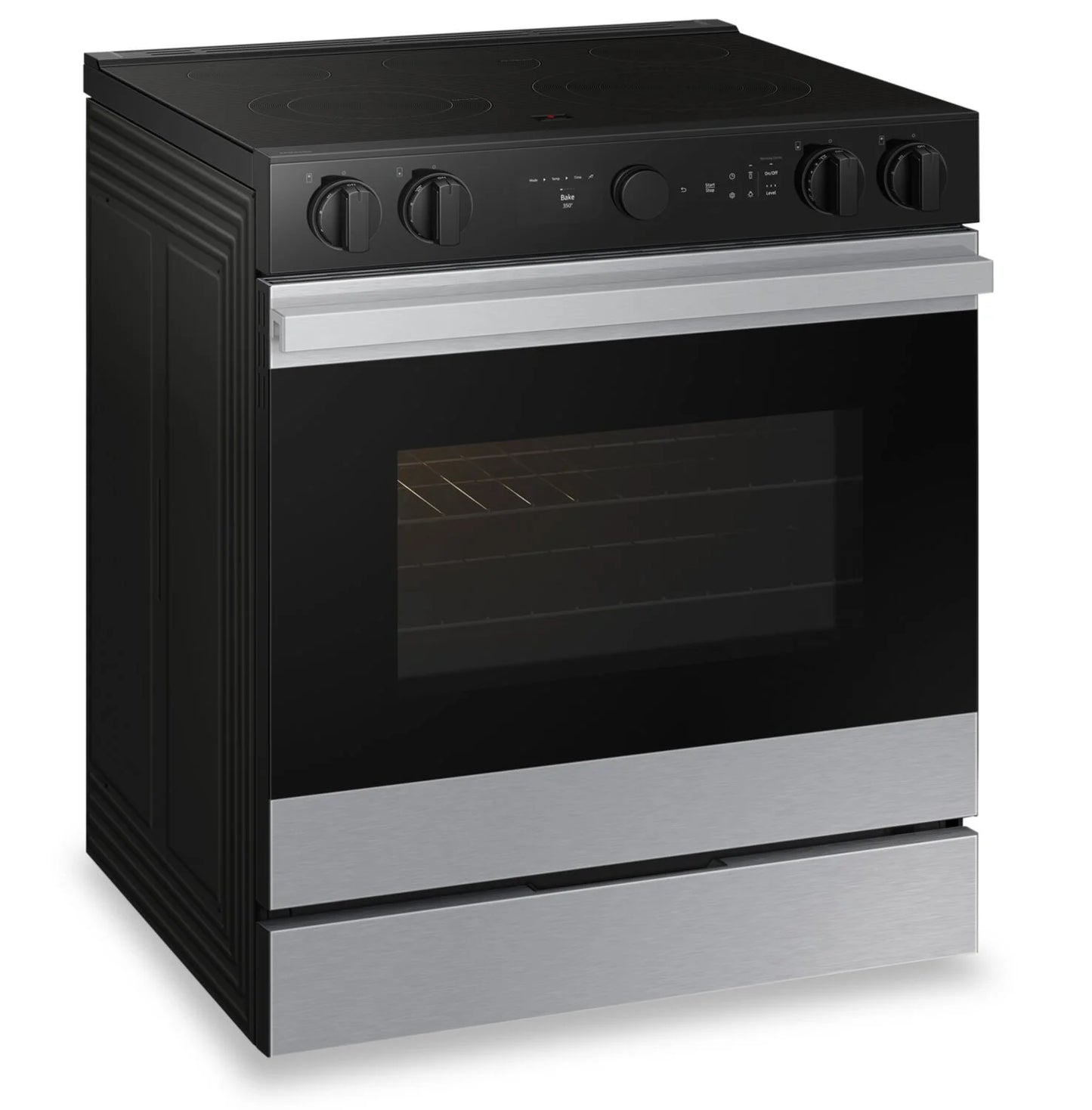 Samsung NSE6DG8700SRAC Bespoke 6.3 Cu. Ft. Electric Range with Oven Camera - Fingerprint Resistant Stainless Steel