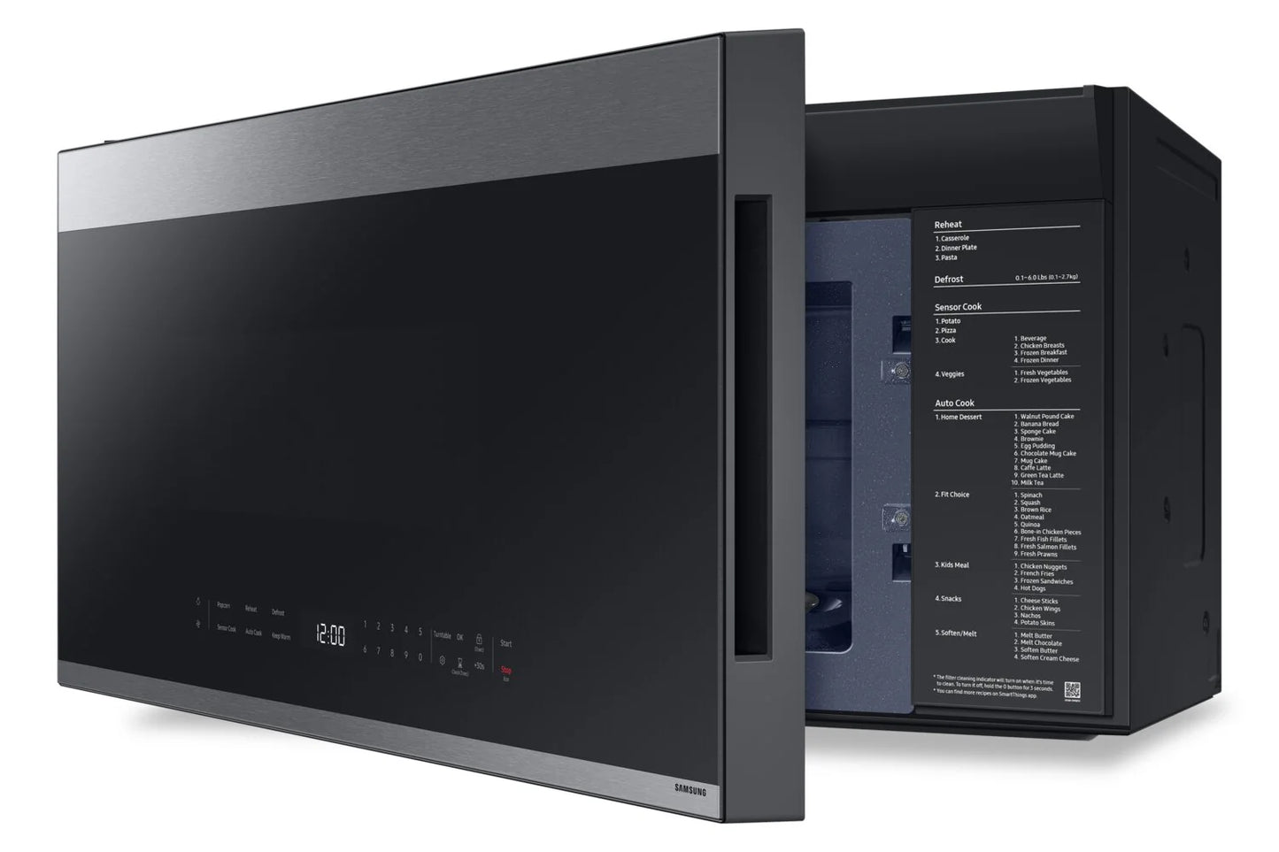 Samsung ME21DG6500SRAC Bespoke 2.1 Cu. Ft. Over-the-Range Microwave with SmartThings Cooking