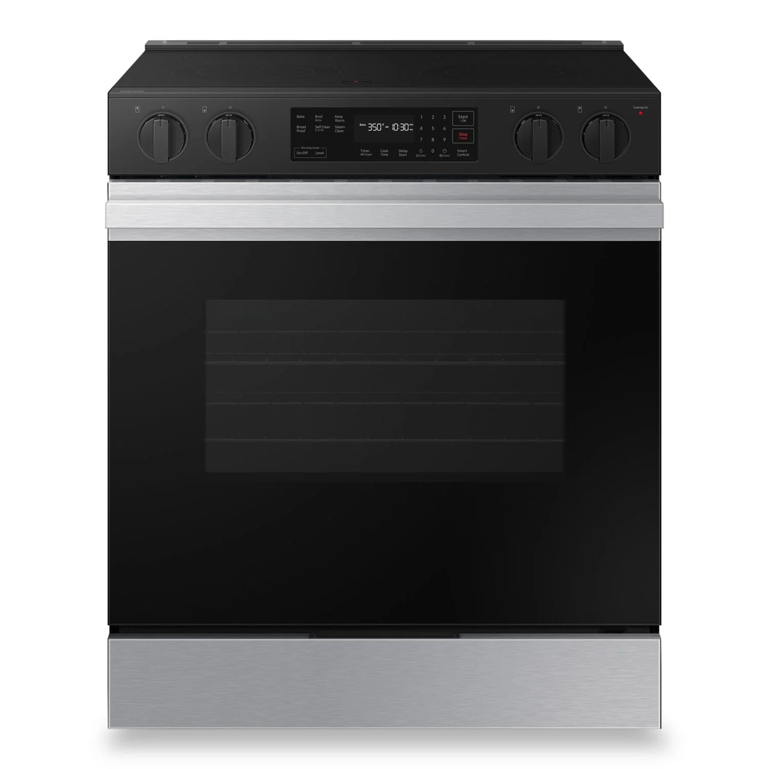 Samsung NSE6DG8100SRAC Bespoke 6.3 Cu. Ft. Smart Electric Range - Fing ...