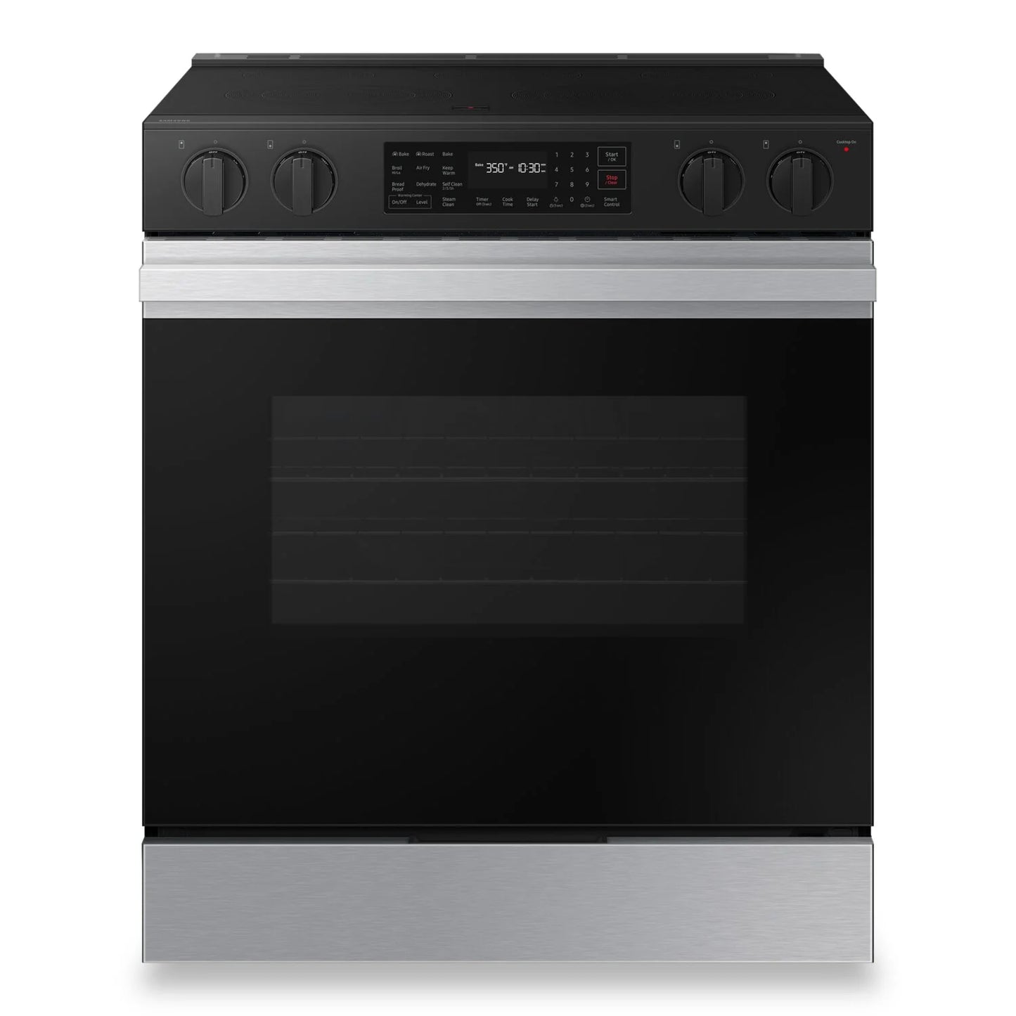 Samsung NSE6DG8300SRAC Bespoke 3 Series 6.3 Cu. Ft. Smart Electric Range with Air Fry - Fingerprint Resistant Stainless Steel