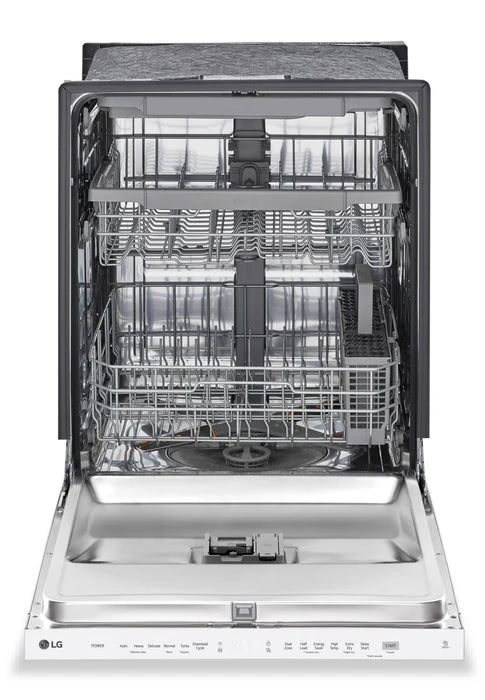 LG LDPN4542W 24" 48 dBA Built-In Top-Control Dishwasher with QuadWash in White