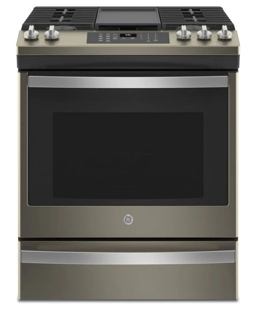 GE JCGS760EPES 30" Slide-In Convection Gas Range with No Preheat Air Fry Slate