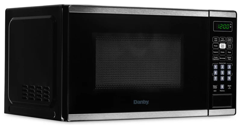 Danby DBMW0722BBS 0.7 Cu. Ft. Countertop Microwave with Auto Defrost - Stainless Steel