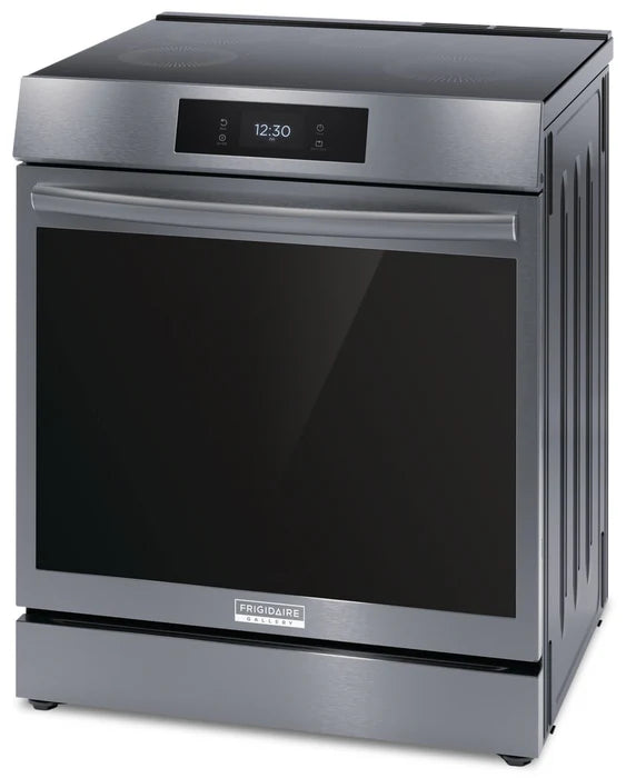 Frigidaire Gallery GCFI306CBD 30'' Front Control Induction Range with Total Convection in Black Stainless Steel