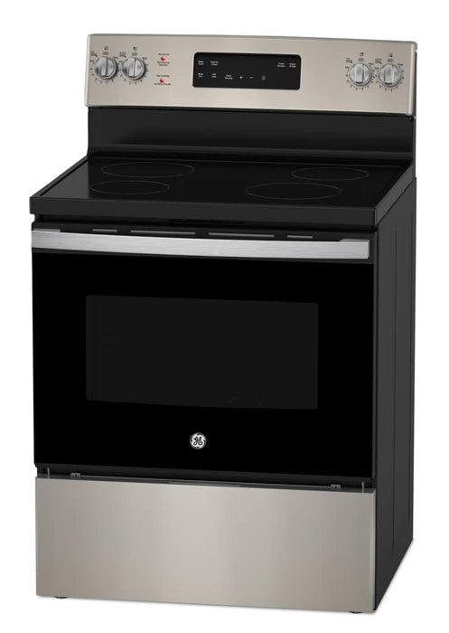 GE JCB630ETES 5 Cu. Ft. Electric Range with Self Clean and 4 Burners in Slate