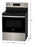 GE JCB630ETES 5 Cu. Ft. Electric Range with Self Clean and 4 Burners in Slate