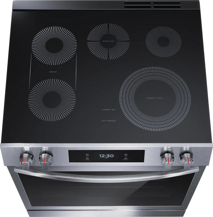 Frigidaire Gallery GCFE306CBF 30'' Front Control Electric Range with Total Convection in Stainless Steel