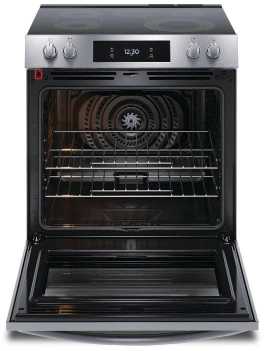 Frigidaire Gallery GCFE306CBF 30'' Front Control Electric Range with Total Convection in Stainless Steel