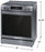 Frigidaire Gallery GCFE306CBD 30'' Front Control Electric Range with Total Convection in Black Stainless Steel