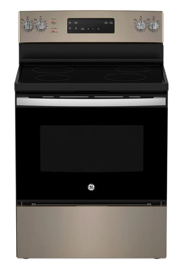 GE JCB630ETES 5 Cu. Ft. Electric Range with Self Clean and 4 Burners in Slate