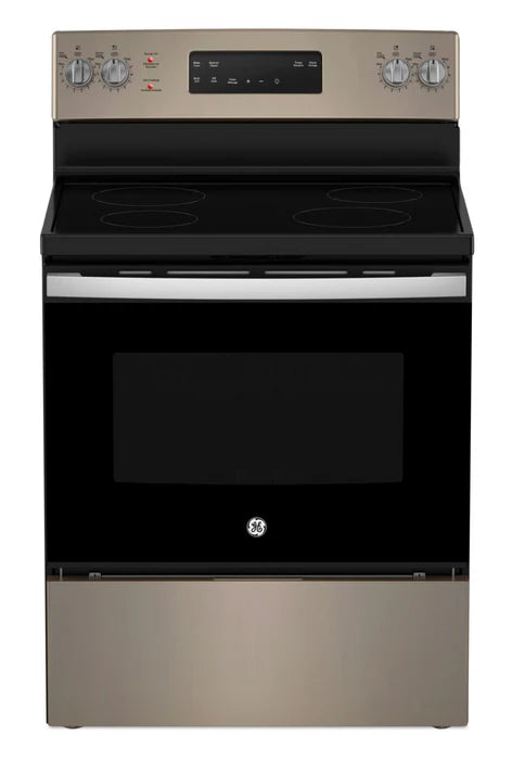 GE JCB630ETES 5 Cu. Ft. Electric Range with Self Clean and 4 Burners in Slate