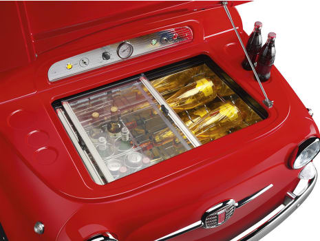Smeg Fiat 500 Chest Refrigerator Red