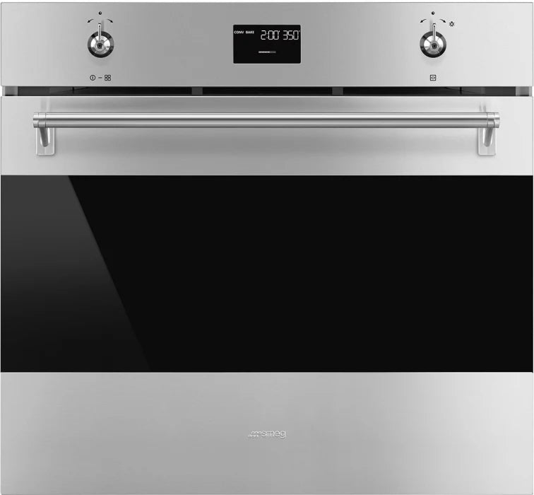 Smeg Classic SOPU3302TPX 30" Fingerprint Proof Stainless Steel Single Electric Wall Oven