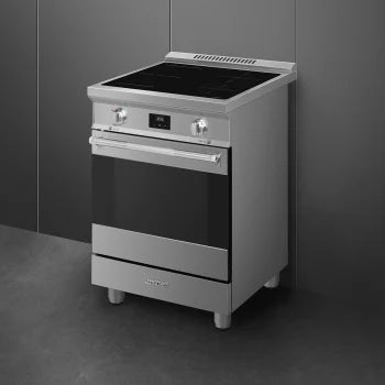 Smeg SPR24UIMX 24-inch Freestanding Electric Range with Convection Technology