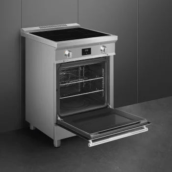 Smeg SPR24UIMX 24-inch Freestanding Electric Range with Convection Technology