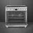 Smeg SPR36UIMX 36 In. Stainless Induction Range