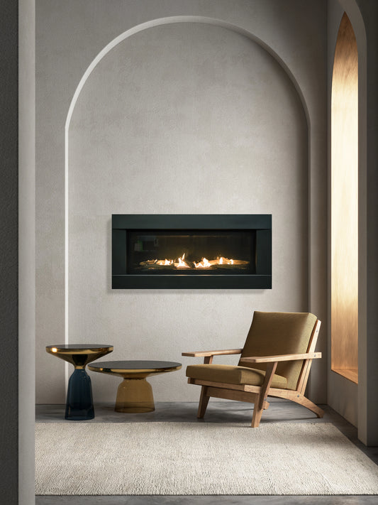 Sierra Flame Stanford 55" Linear Direct Vent Gas Fireplace - STANFORD-55G-NG-DELUXE