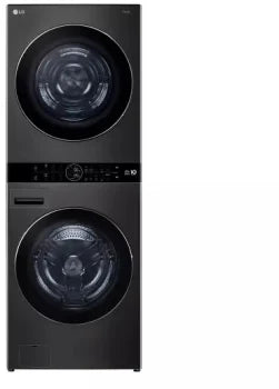 LG WKHC252HBA Single Unit LG WashTower™ with Center Control™ 5.0 cu. ft. Front Load Washer and 7.8 cu. ft. Electric Ventless Heat Pump Dryer