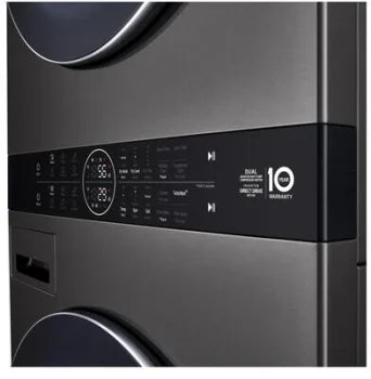LG WKHC252HBA Single Unit LG WashTower™ with Center Control™ 5.0 cu. ft. Front Load Washer and 7.8 cu. ft. Electric Ventless Heat Pump Dryer