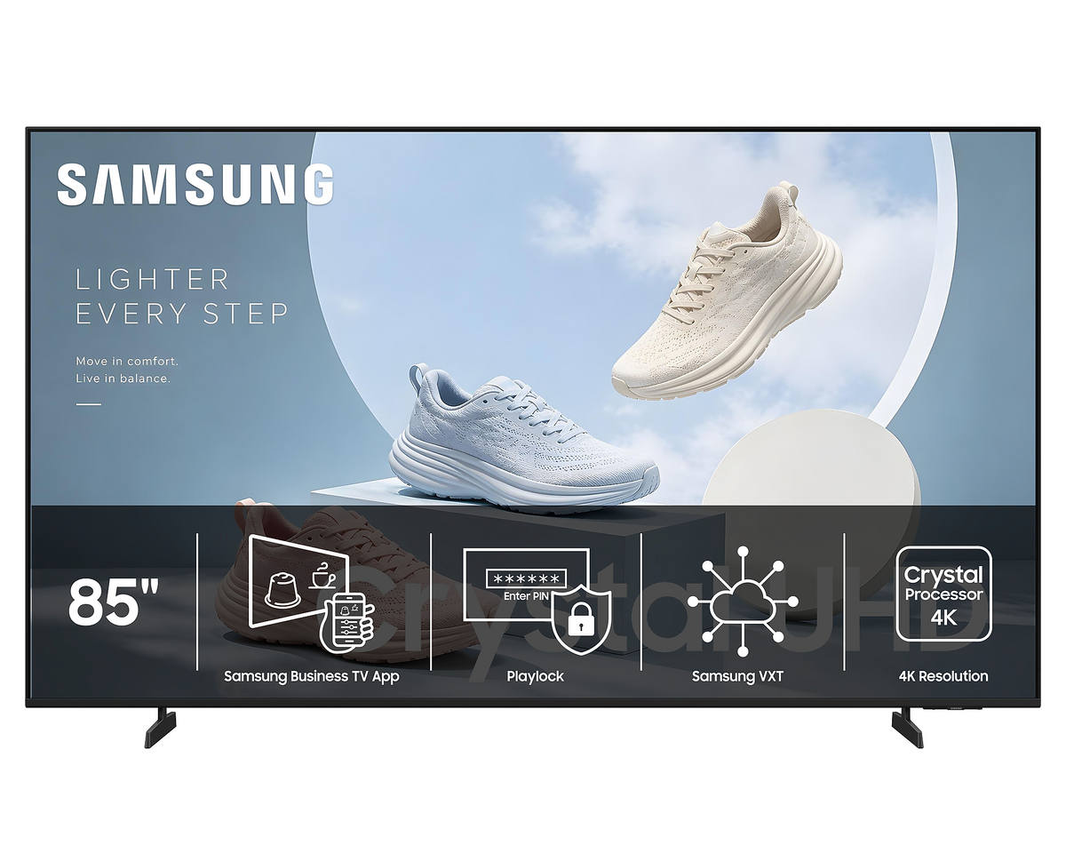 Samsung Business TV BEHX-H 85" 4K UHD Commercial TV - LH85BEHHLGFXZC