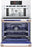 LG STUDIO WCES6428N 1.7/4.7 cu. ft. Combination Double Wall Oven with Air Fry in Essence White