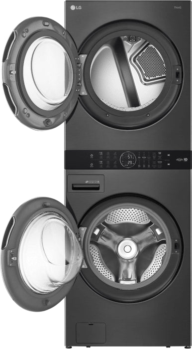 LG WKGX201HBA Single Unit Front Load LG WashTower™ with Center Control™ 4.5 cu. ft. Washer and 7.4 cu. ft. Gas Dryer