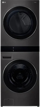 LG WKEX300HBA Single Unit Front Load LG WashTower™w. Center Control® 5.0 cu.ft. Washer & 7.4 cu.ft. Electric Dryer