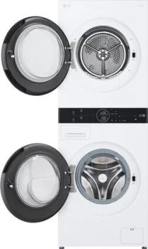 LG WKHC152HWA Compact Single Unit LG WashTower™ with Center Control™ 2.4 cu.ft. Front Load Washer and 4.2 cu.ft. Electric Ventless HeatPump™ Dryer