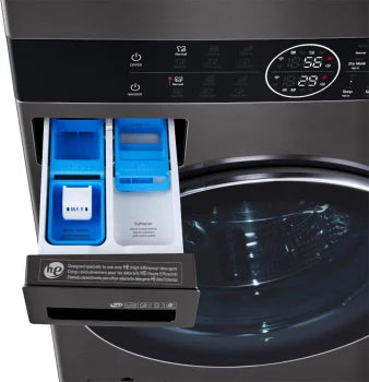 LG WKHC202HBA WashTower™ Single Unit Front Load 4.5 cu. ft. Washer and 7.2 cu. ft. Heat Pump Ventless Dryer