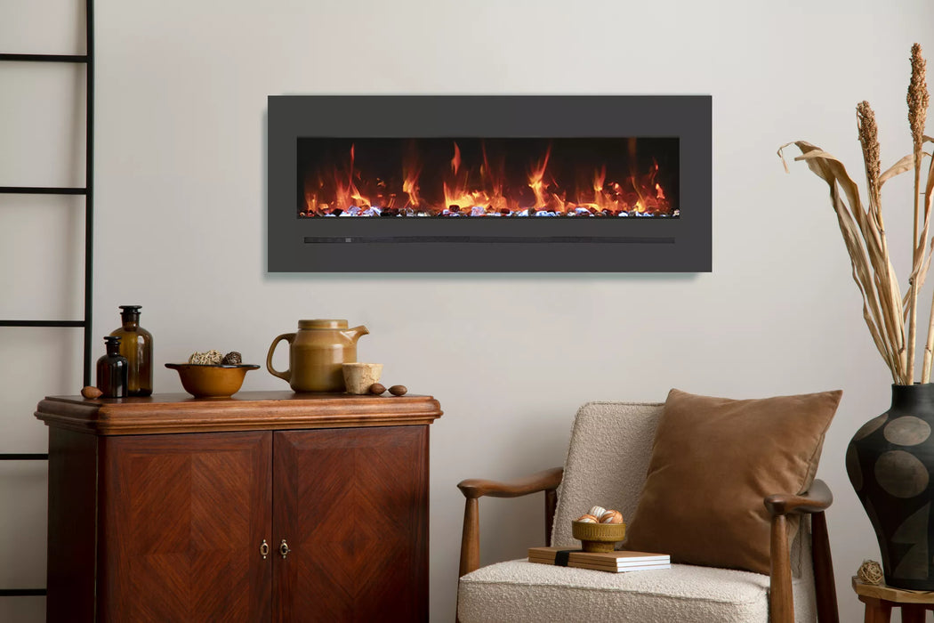 Sierra Flame WM-FML-72-7823-STL Linear Electric Fireplace