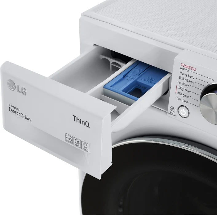 LG WM1455HWA 2.4 cu.ft. Smart wi-fi Enabled Compact Front Load Washer with Built-In Intelligence