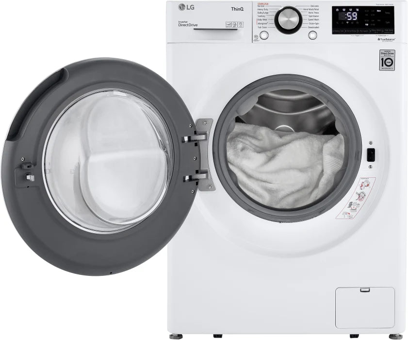 LG WM1455HWA 2.4 cu.ft. Smart wi-fi Enabled Compact Front Load Washer with Built-In Intelligence