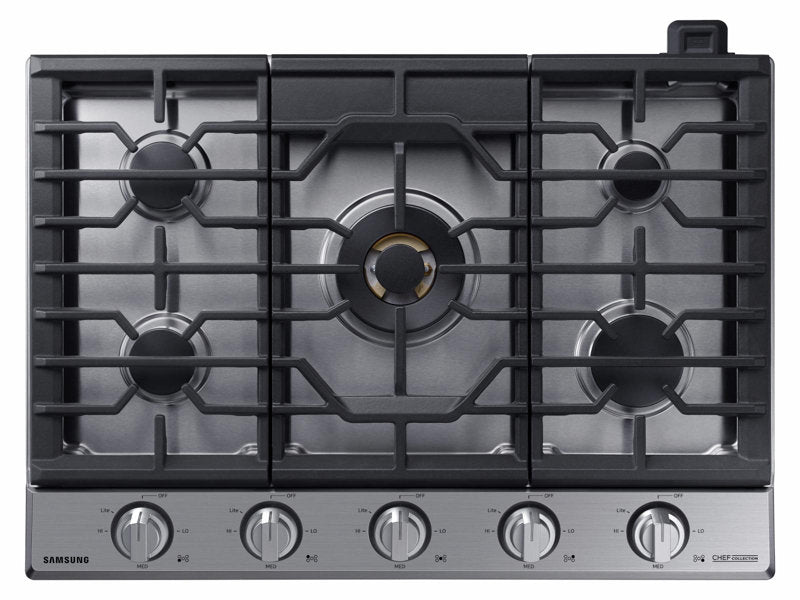 Samsung 36" Gas Chef Collection Cooktop with 22K BTU Dual Power Burner