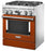 KitchenAid KFDC500JSC 30'' Smart Commercial-Style Dual Fuel Range with 4 Burners in Scorched Orange
