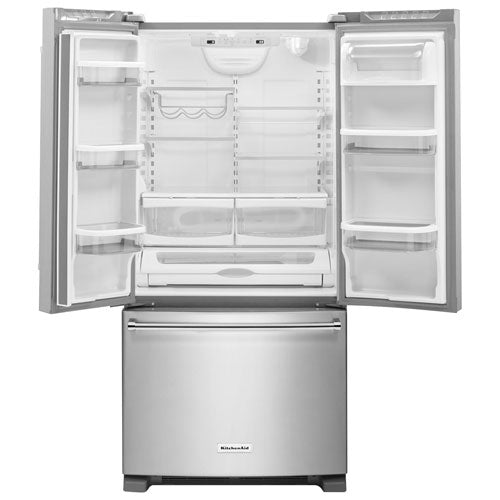 KitchenAid 33" Refrigerator, Slide in Electric Range, Dishwasher with 3 Racks