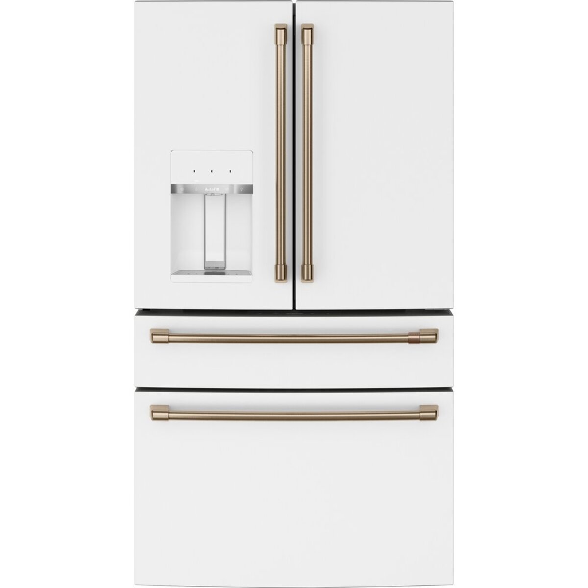 GE Café Matte White Kitchen Appliances Package with Built-in Appliances