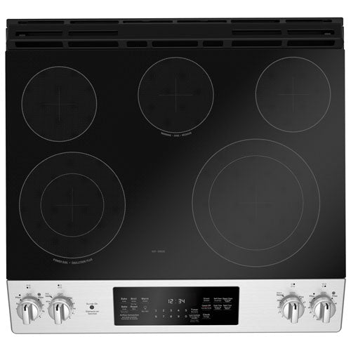GE 30" 5.3 Cu. Ft. Self-Clean Convection Slide-In Smooth Top Electric Range - Range - GE - Topchoice Electronics