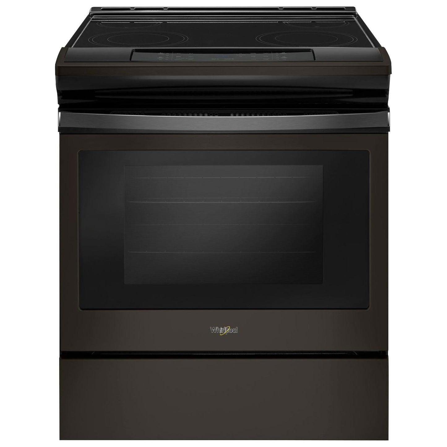 Whirlpool YWEE510S0FV 30" 4.8 Cu. Ft. Slide-In Smooth Top Electric Range - Black Stainless Steel