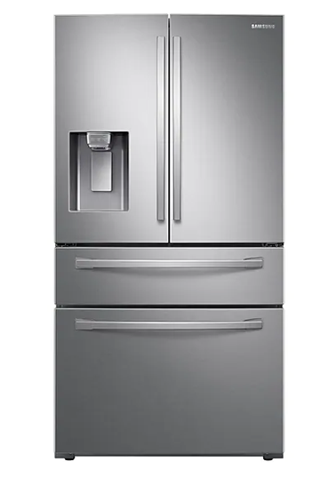 (Open Box)Samsung RF28R7201SG/AA 4-Door, French Door with Twin Cooling In Black Stainless Steel