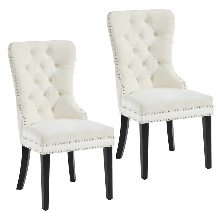 Inspire 202-080IV Rizzo Side Chair, set of 2 in Ivory