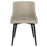 Inspire 202-086BG/BK Bianca Side Chair, set of 2 in Beige with Black Leg