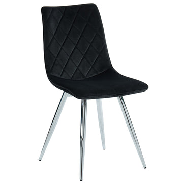 Inspire 202-110BK Marlo Side Chair, set of 2 in Black