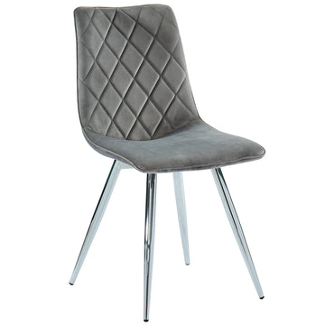 Inspire 202-110GY Marlo Side Chair, set of 2 in Grey