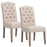 Inspire 202-157BG Lucian Side Chair, set of 2 in Beige