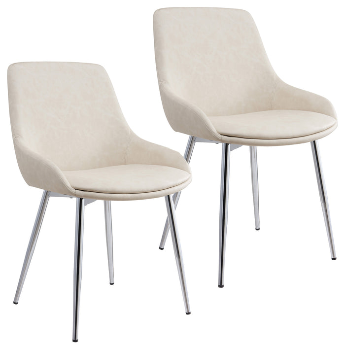 Inspire 202-330IV Cassidy Side Chair, set of 2 in Ivory